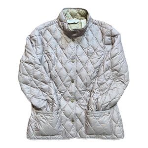 Women’s Beige Eddie Bauer Down Windbreaker M